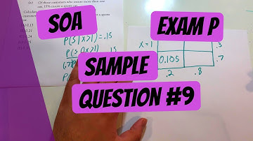 Exam P #9 | SOA Sample Questions
