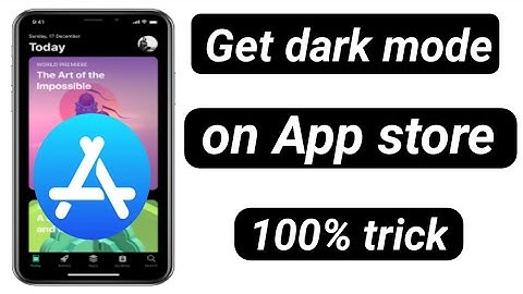 How to Get dark mode on app store //enable dark mode on app store
