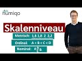 Quiz über Skalenniveaus in der Statistik