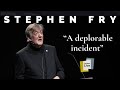 Stephen Fry reads a letter about a deplorable incident at the BBC Proms
