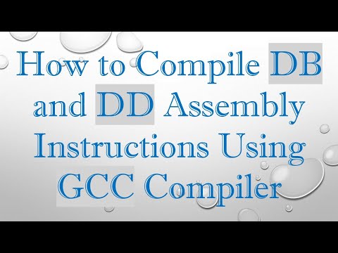 How to Compile DB and DD Assembly Instructions Using GCC Compiler