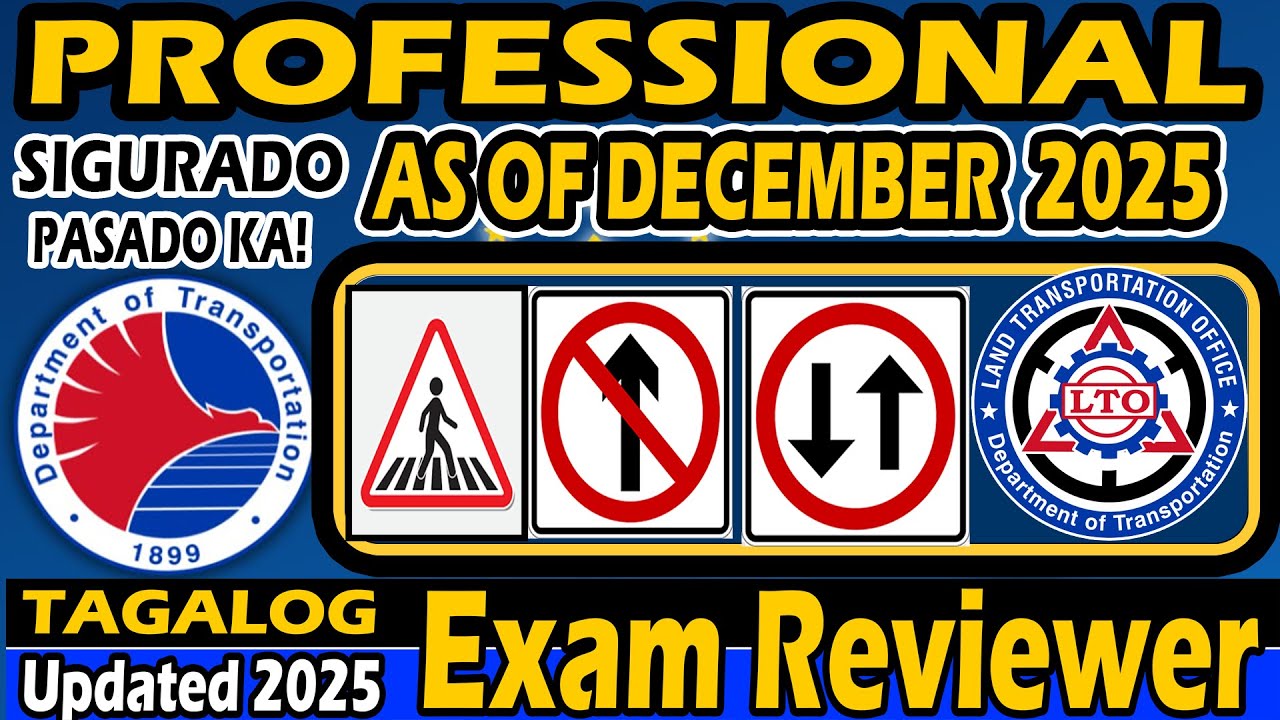 LTO EXAM REVIEWER TAGALOG | PROFESSIONAL DRIVERS LICENSE EXAM
