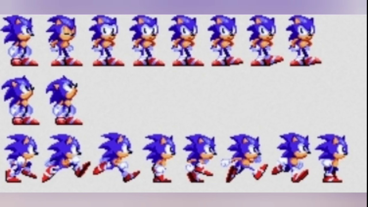Sonic Overdrive main character sprites.