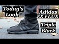 Today's Look - Adidas ZX FLUX "Triple Black"- Marc Jacobs Denim - HUGO Hoodie