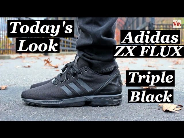 all black adidas zx flux