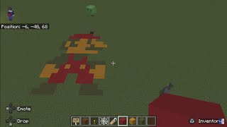 How to make 8 Bit Mario Character On Minecraft