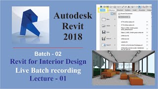 Lecture 01 | Introduction to Revit 2018 complete user interface | Revit for Interior Design