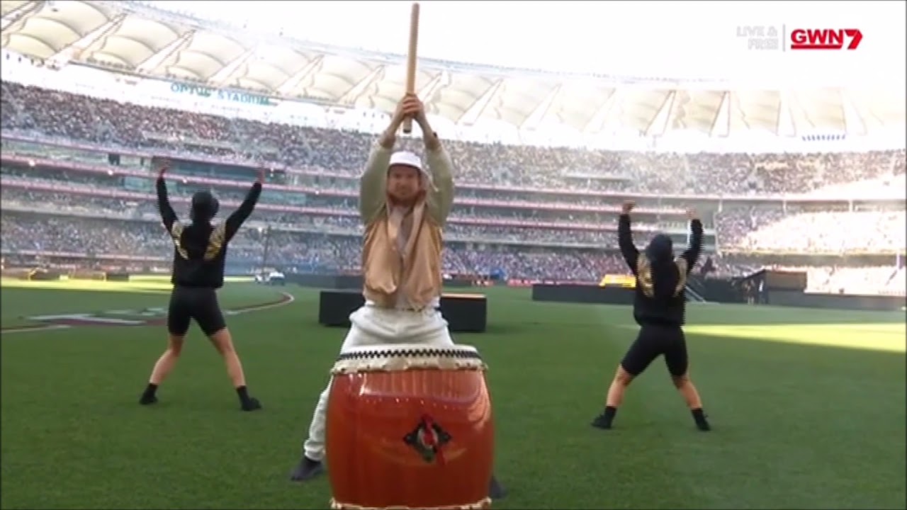 2021 AFL Grand Final  – ACDC Thunderstruck Ft Abbe May & D2 Drumline