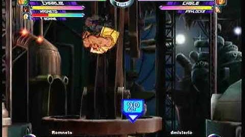 MvC2 Online (360): Brett (RomSlash) vs Dmisterio (Ice/Cab/Psy) 3 .:4.28.10:.