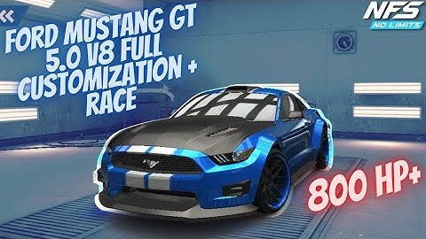 NFSNL : FORD MUSTANG GT Full customization + race