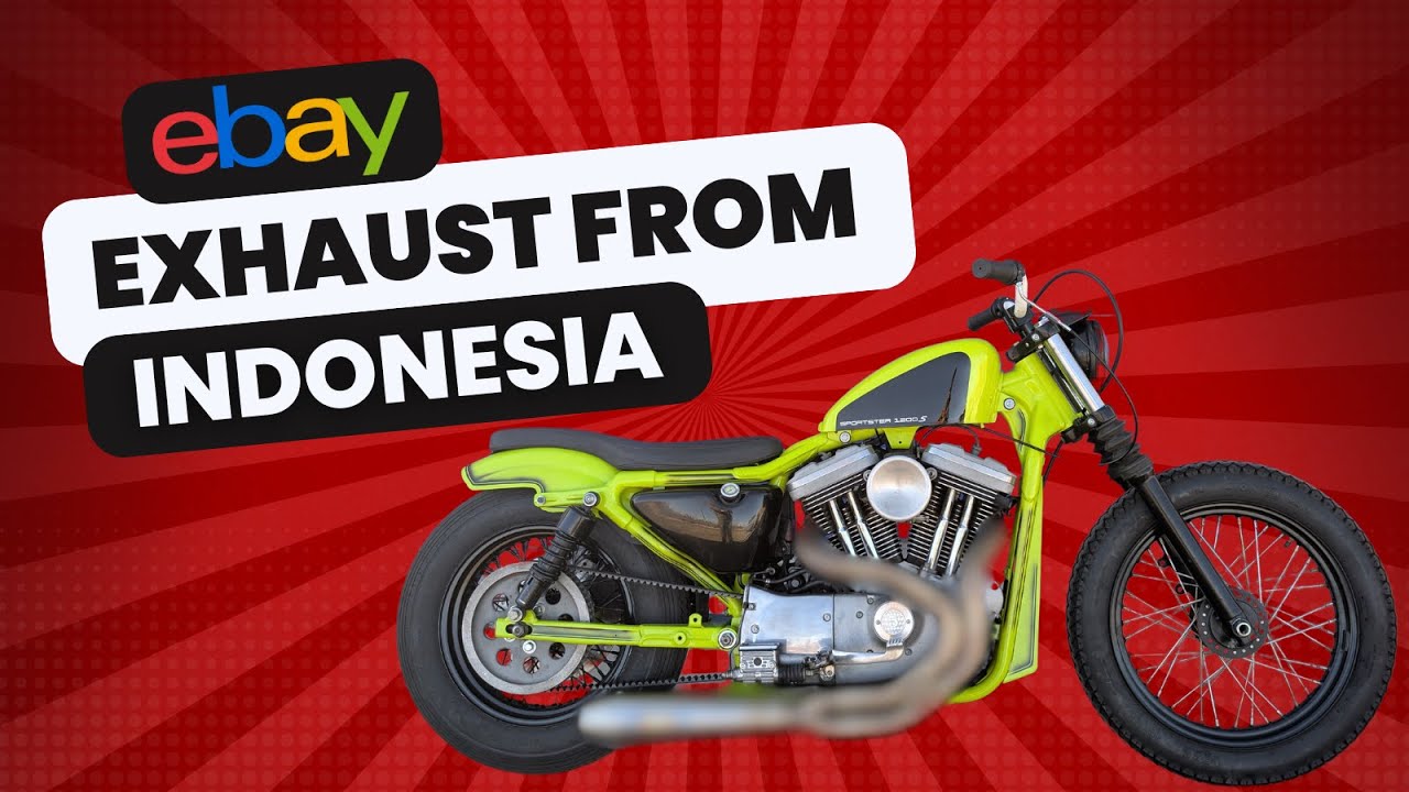 eBay Sportster 2 into 1 exhaust from Indonesia