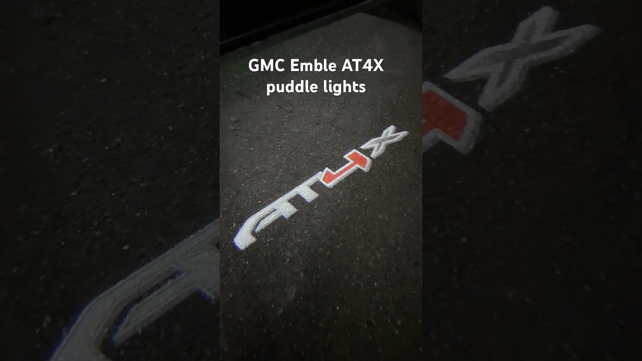 Just 5 minutes upgrade your GMC sierra AT4X through side mirror puddle lights 