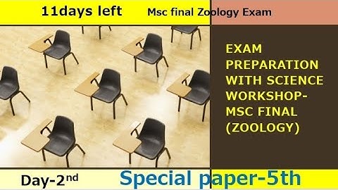 One Week preparation- Day- 2nd || MSc Zoology Final || Paper-5th || PDUSU|| Kusum ||science workshop