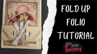 Create a fold up folio for junk journals tutorial