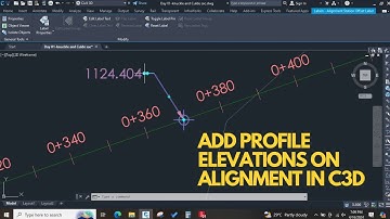 How to add profile elevations on alignment in AutoCAD Civil 3D