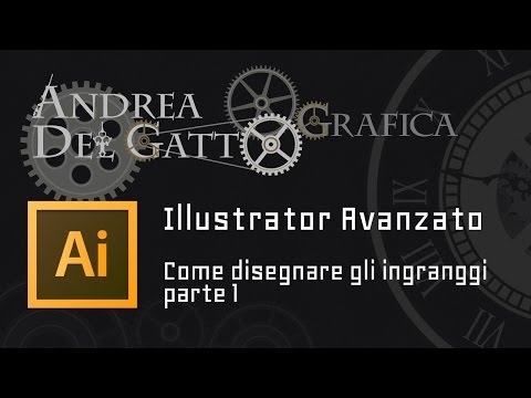 Video: Come Disegnare Un Ingranaggio In Adobe Illustrator