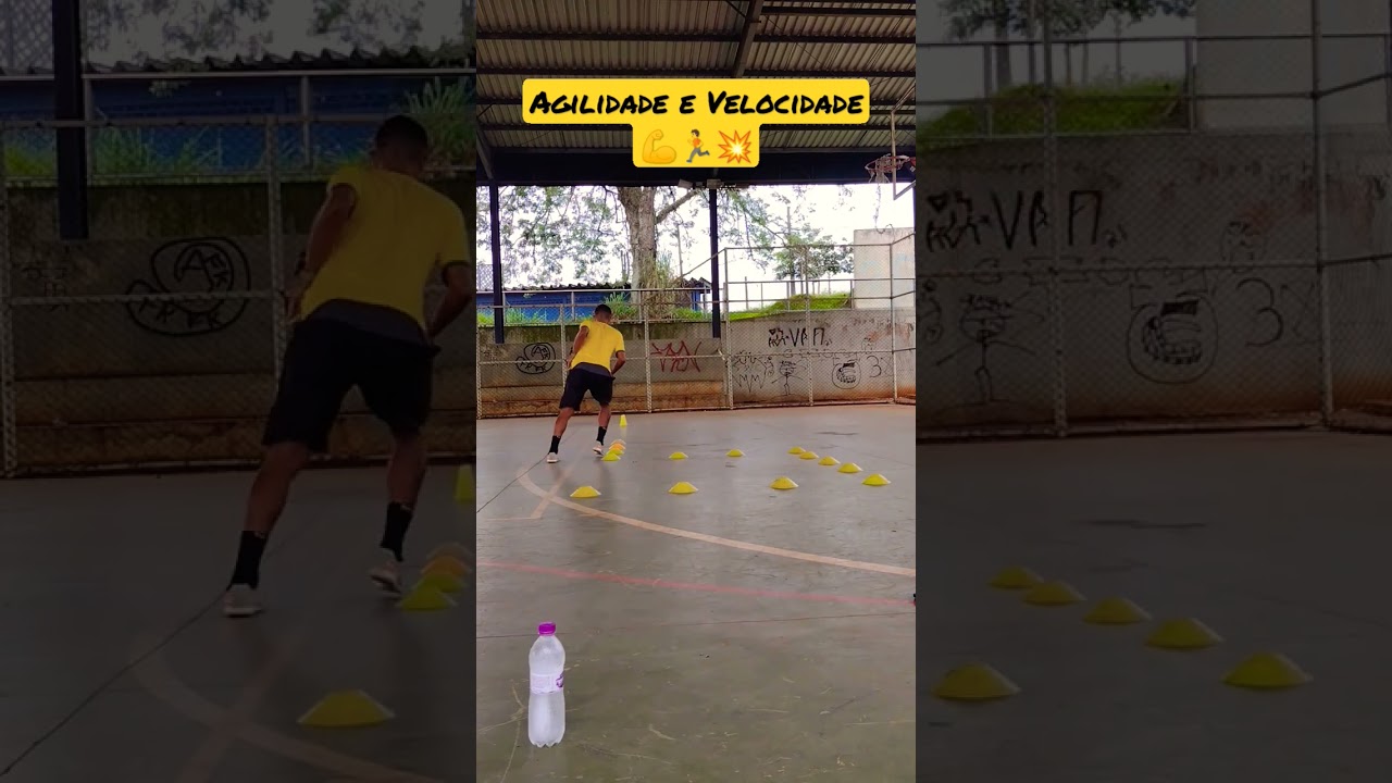 TREINO DE FUTEBOL COM CONES | AGILIDADE E VELOCIDADE E COORDENAÇÃO 💪🏃💪🏃💥 