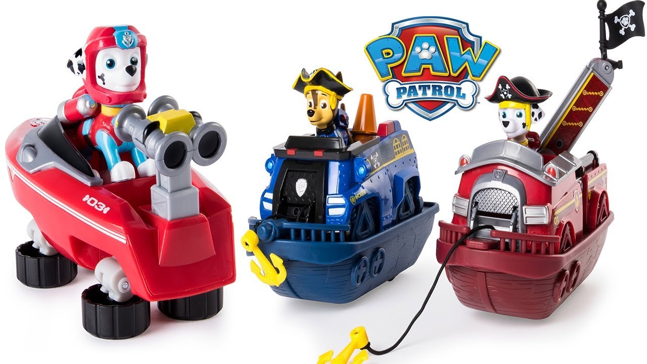 paw patrol pirate vehicles