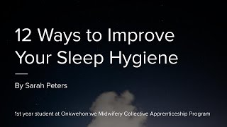 Sleep Hygiene PP