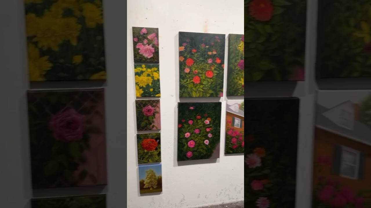 Almost finished with this series for a local coffee shop #oilpainting #artstudio #contemporaryart