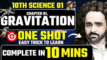 10th Science 1|1.Gravitation|One Shot|Easy Trick to Learn|Pradeep Giri Sir