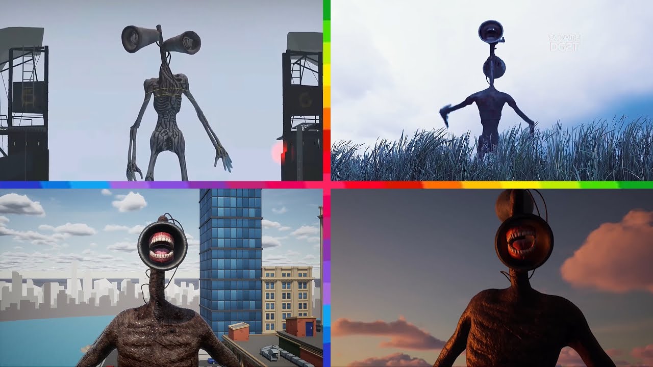 Siren Head Battle Begins 😱🔊 | 3D Monster Fight | Tiles Hop Horror