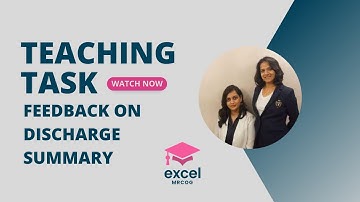 Fix Your Discharge Summaries in 5 Minutes: IMMERCOG by Excel MRCOG