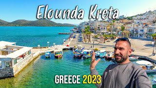 The Beauty of Elounda: A Walking and Drone Video Tour, Greece Kreta 2023