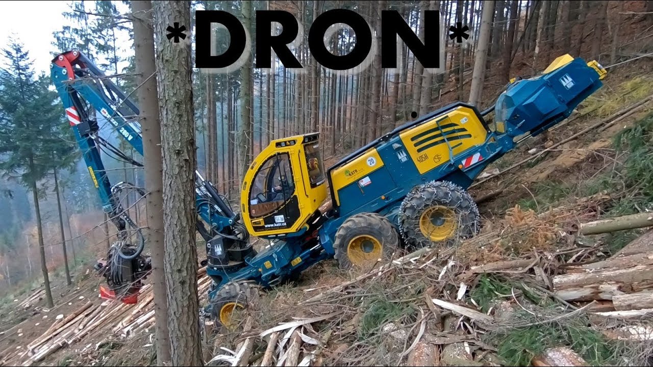 První v ČR - HSM 405 H3L Steilhang - steep slope harvester