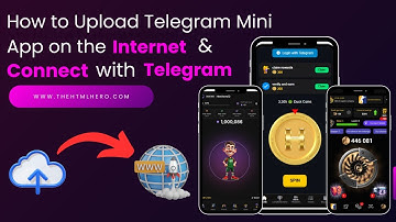 How to Upload Telegram Mini App on the Internet & Connect with Telegram Bot | Step by Step