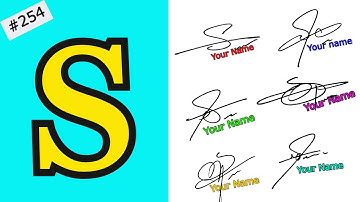 S signature | Signature style of my name | S Signature style | How to Create my own Signature