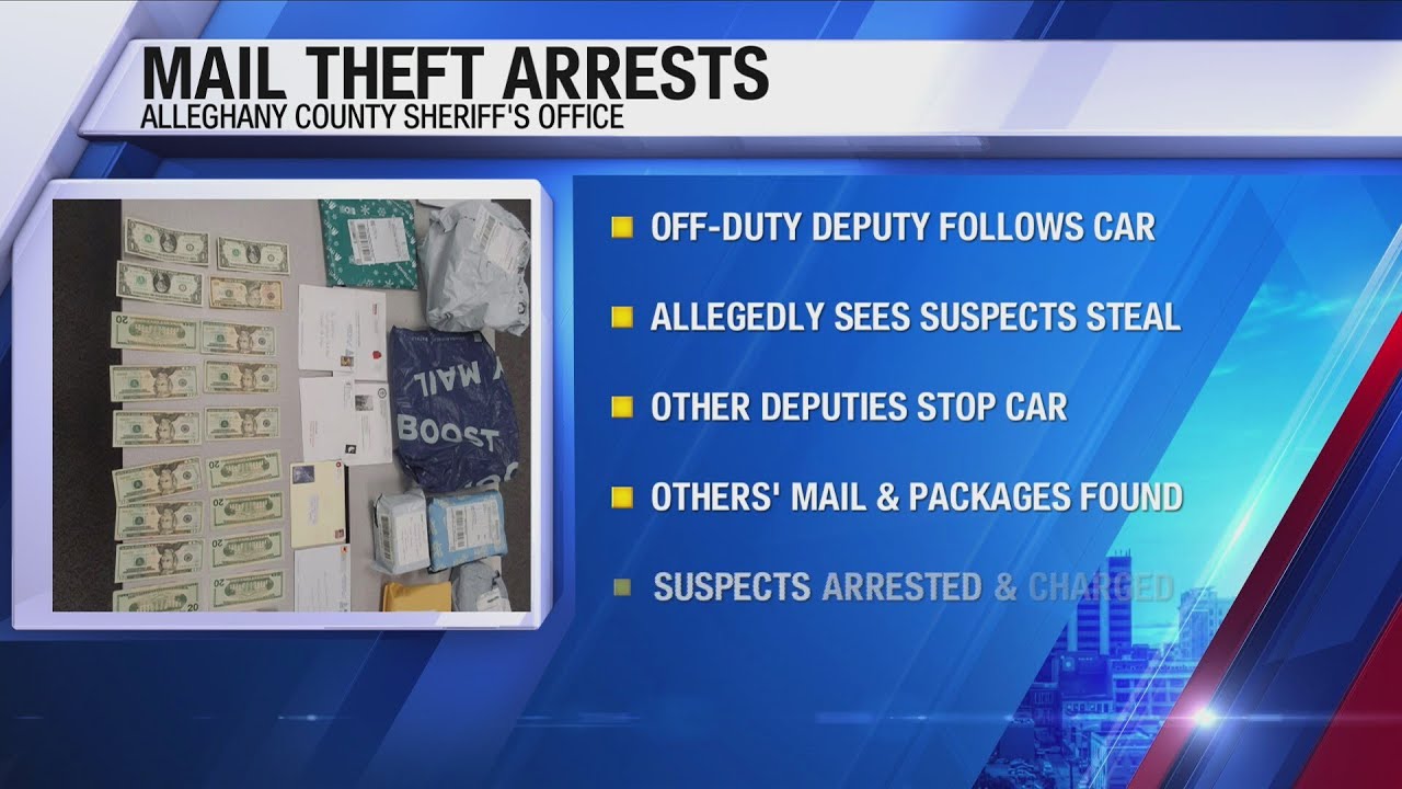 Deputy stops mail theft ring, arrests two in Alleghany County - YouTube