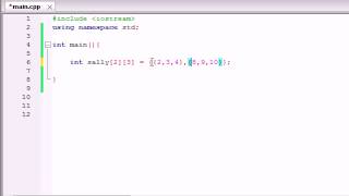 C++ Programming Tutorials   36   Multidimensional Arrays