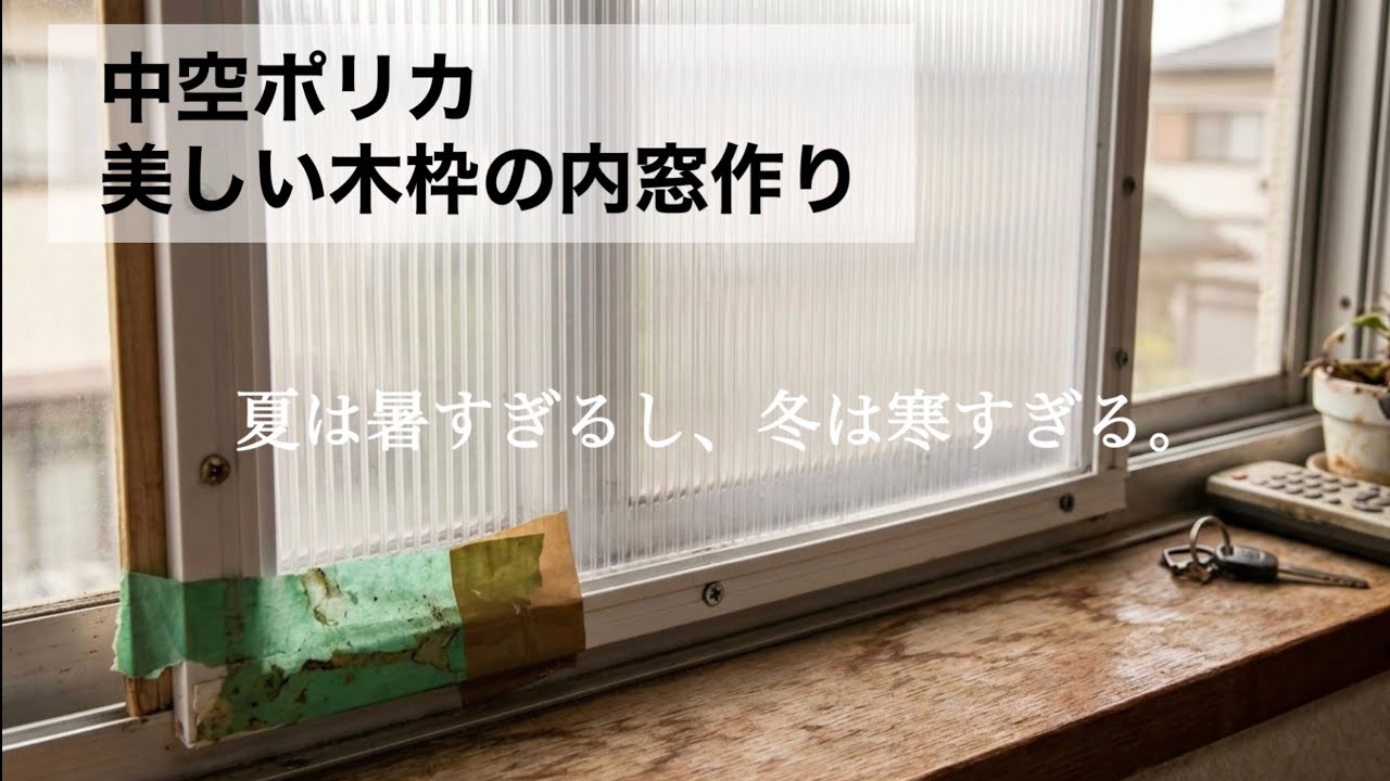 【安っぽさ、ゼロ】結露・冷気完全封鎖。プロと素人の差が出る「木枠内窓」の極意を全公開‼︎