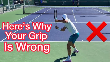 How To FINALLY Have The Correct One Handed BACKHAND Grip (Tennis Technique Explained)