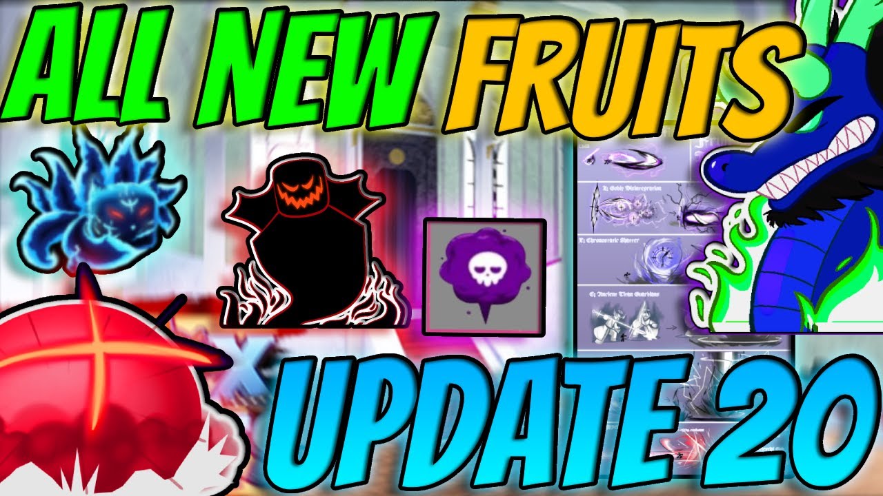 All Fruits in Blox Fruits 2023 - update 20 - Mobile Gamer