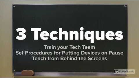 Classroom Management with Devices