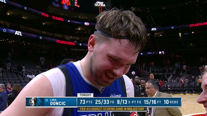 Luka Doncic talks 73-pt game vs Hawks, Postgame Interview