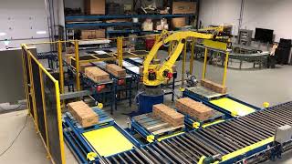 4 Lane Fanuc Robot Palletizing System