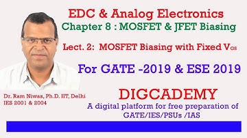 EDC & Analog Electronics Chap 8 MOSFET and FET Biasing L2 MOSFET Biasing with fixed VGS