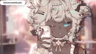 Siamese Cat Girl – Live2D VTuber Model | Ready to Use | Full Body | VTube Studio screenshot 4