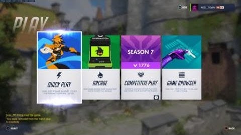 Inactivity error overwatch