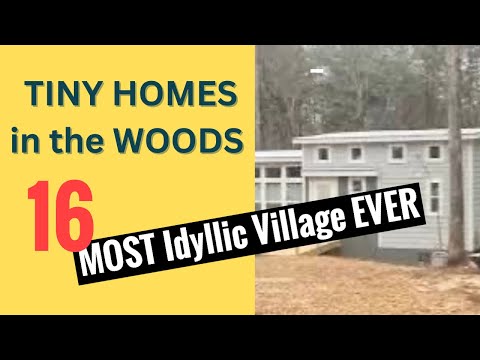 16 unique tiny homes/Most idyllic tiny house village nestled in woods