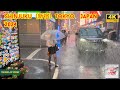 4k hdr japan travel 2024 | Heavy Rain Walk in Shinjuku(新宿)Tokyo | Relaxing Natural City ambience