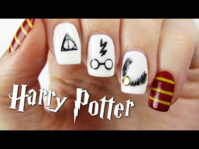 Harry Potter nails for my birthday week ⚡️🧹 : r/NailArt