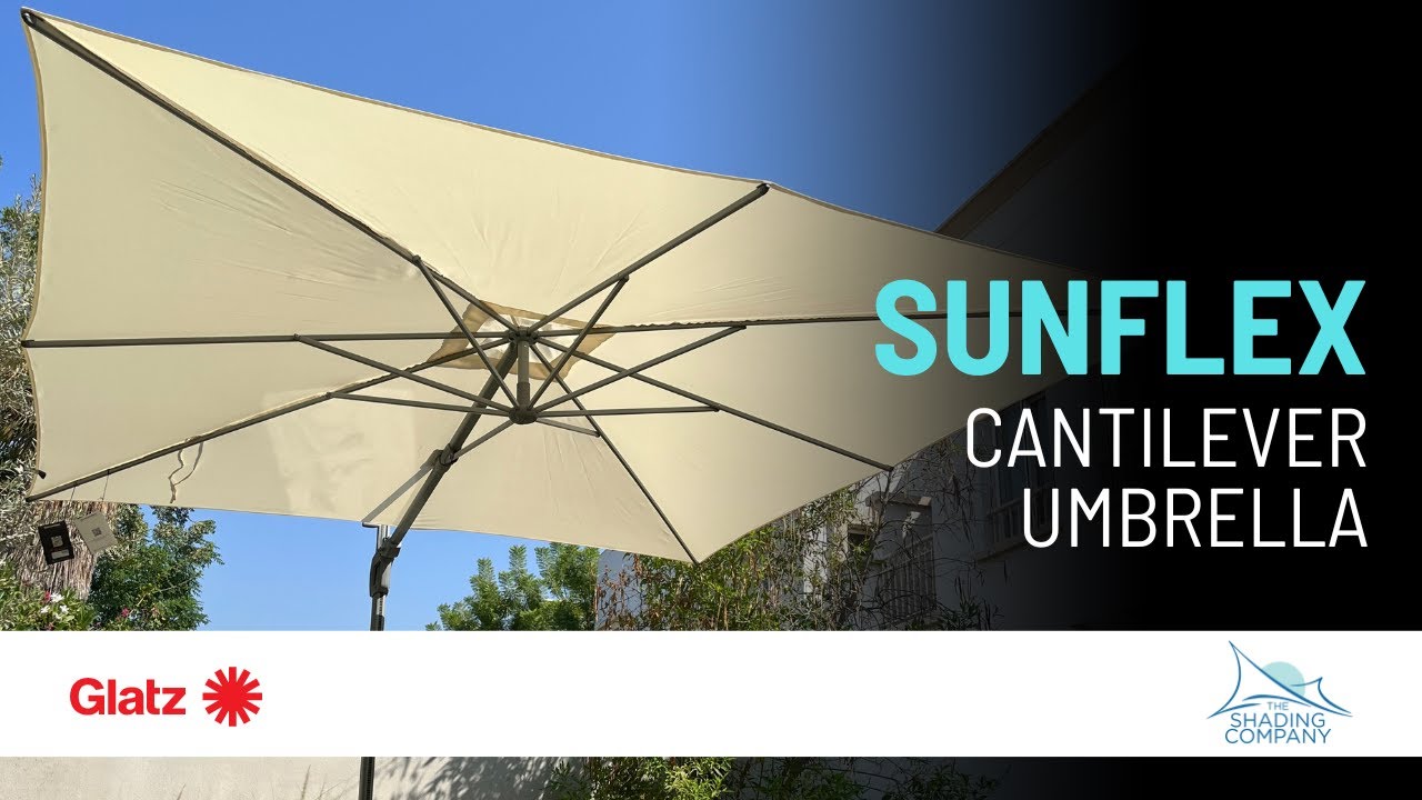 Sunflex Cantilever Umbrella Demo - The Shading Company, Dubai, UAE ...