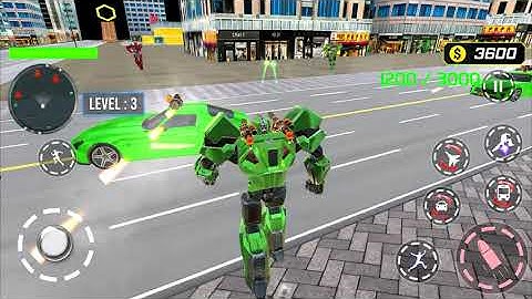 Army Bus Robot Transform Wars – Air Jet Robot Game Android Gameplay