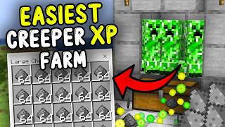EASIEST CREEPER XP Farm Minecraft Bedrock 26.1/1.21+