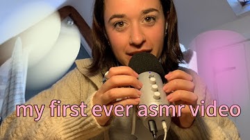 My first time trying asmr | Tapping and mouth sounds 💕