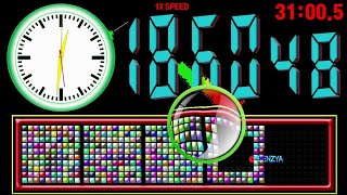 color block 2000 second countup timer  alarm🔔